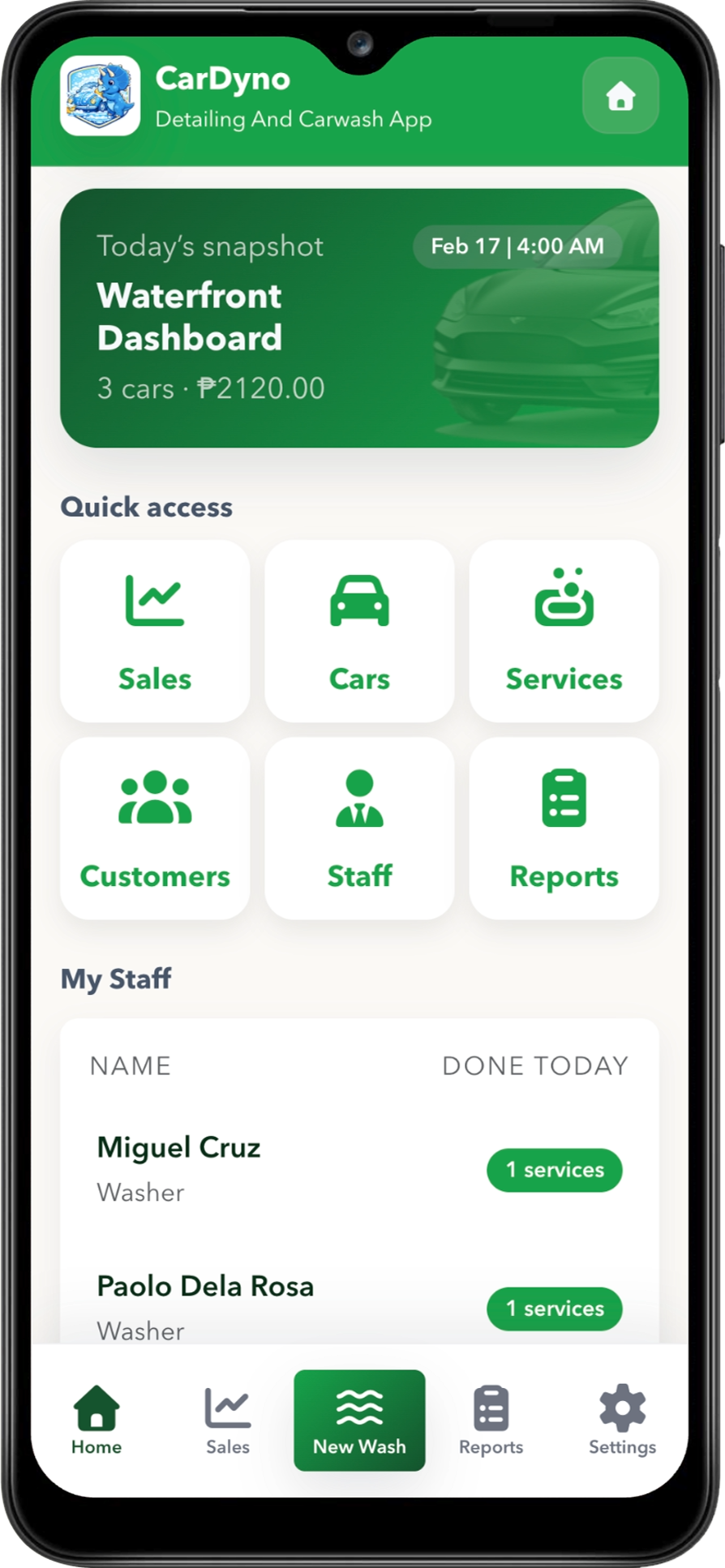 Cardyno mobile app